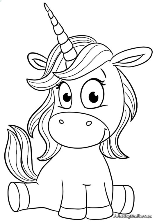 Єдиноріг на канаті - Розмальовка