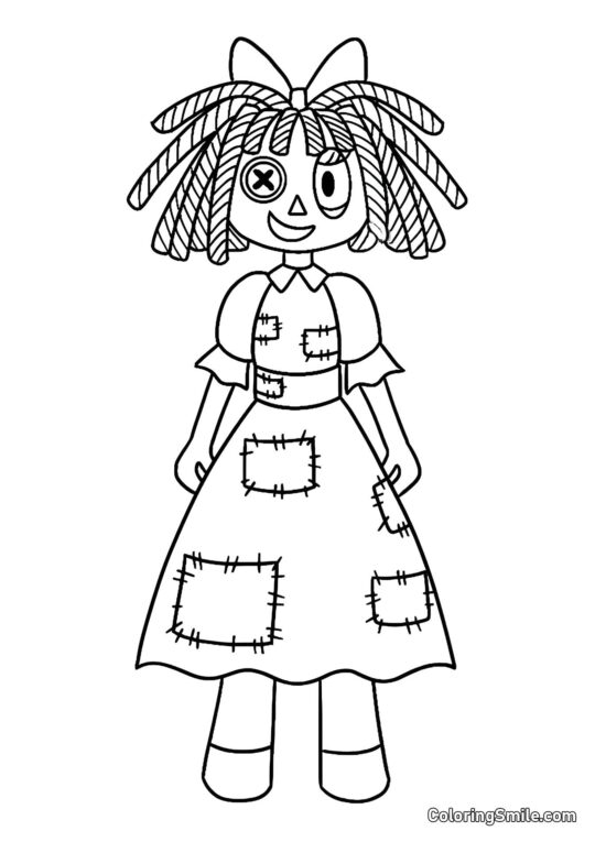 Desenhos para Colorir do Incrível Circo Digital Ragata do Incrível Círculo Digital - Página para Colorir