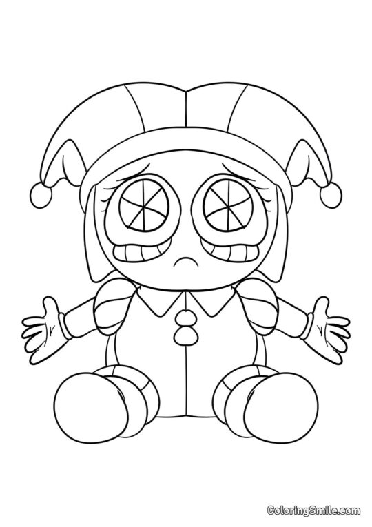 Desenhos para Colorir do Incrível Circo Digital Pomni Cavernosa - Página para Colorir