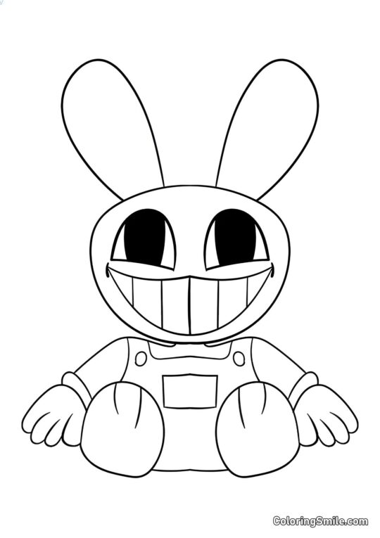 Desenhos para Colorir do Incrível Circo Digital Jacks Fofos - Página para Colorir