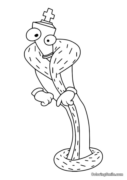 Desenhos para Colorir do Incrível Circo Digital Coral Chudakovaty - Página para Colorir