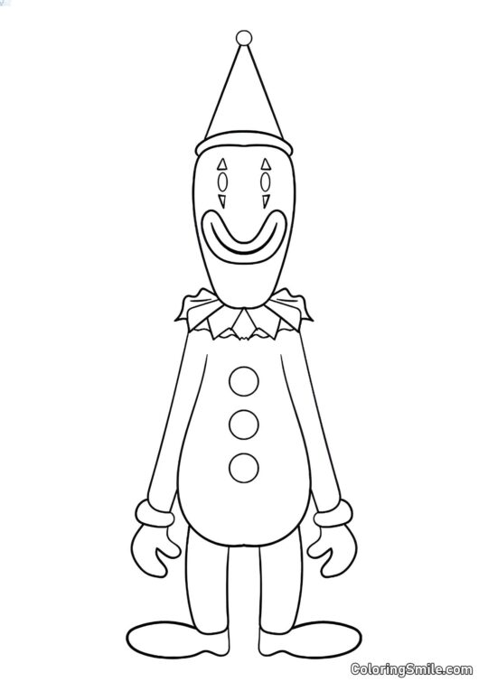 Desenhos para Colorir do Incrível Circo Digital Kaumfo em Crescimento Completo - Página para Colorir