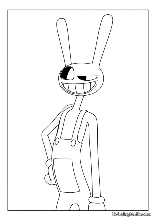 Desenhos para Colorir do Incrível Circo Digital Jacks Egoístas - Página para Colorir