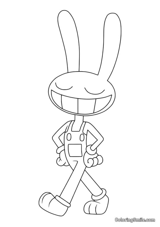 Desenhos para Colorir do Incrível Circo Digital Jacks Alegres - Página para Colorir