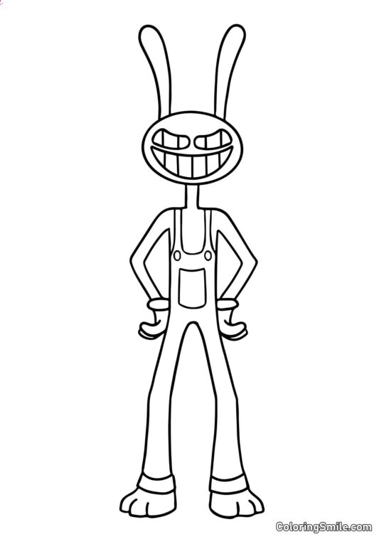 Desenhos para Colorir do Incrível Circo Digital Jacks Ozornoy - Página para Colorir