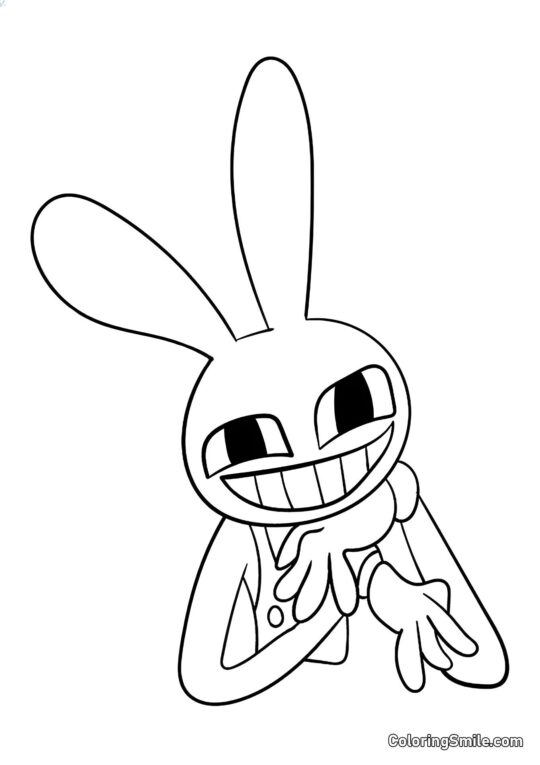 Desenhos para Colorir do Incrível Circo Digital Jacks do Círculo Digital - Página para Colorir