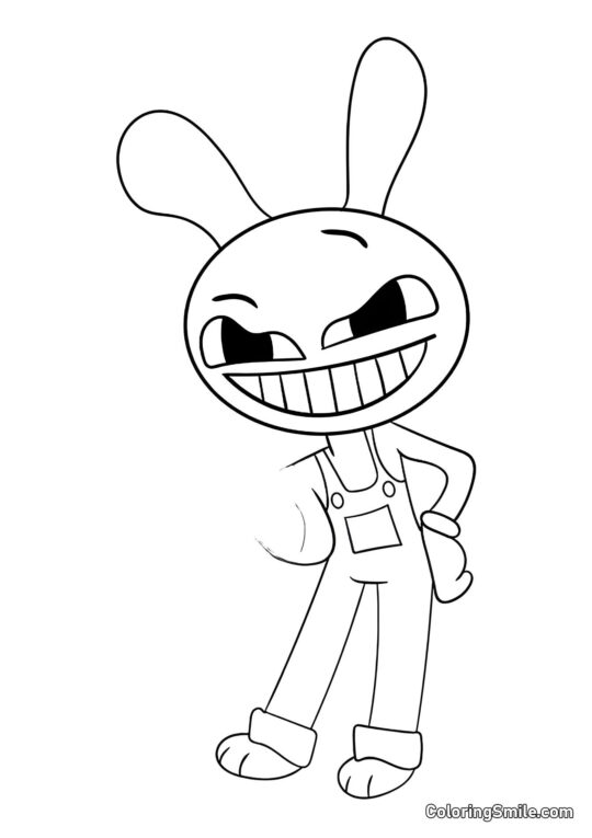 Desenhos para Colorir do Incrível Circo Digital Jacks Derzkiy - Página para Colorir