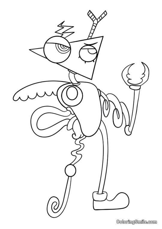 Desenhos para Colorir do Incrível Circo Digital Zubl do Incrível Círculo Digital - Página para Colorir