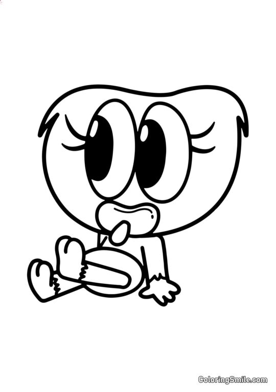 Розмальовки Хаггі Ваггі та Кісі Місі Малюк Кісі Місі - Розмальовка