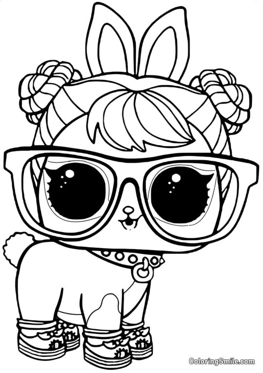 LOL králíček Bon Bon Hop Hop - Omalovánka