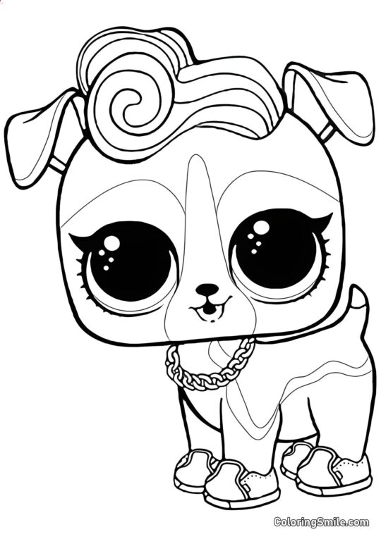 LOL štěně DJ K9 - Omalovánka