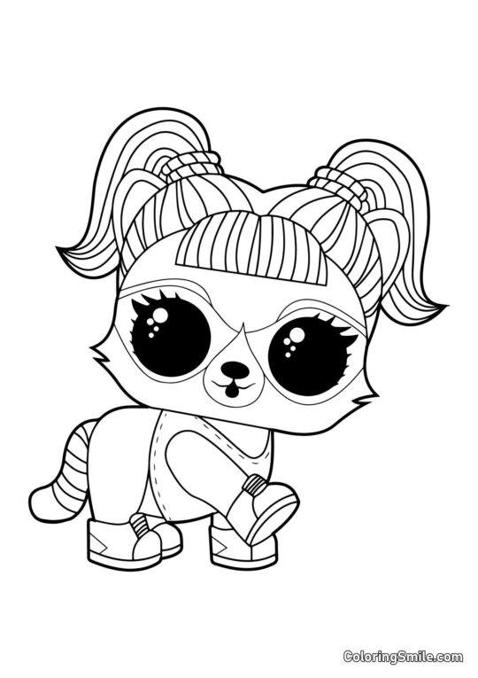 LOL mýval Bandita - Omalovánka