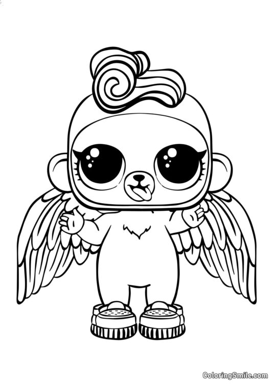 LOL opice Bhaddi - Omalovánka