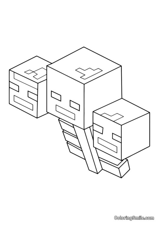 Minecraft Wither - Farvelægningsside