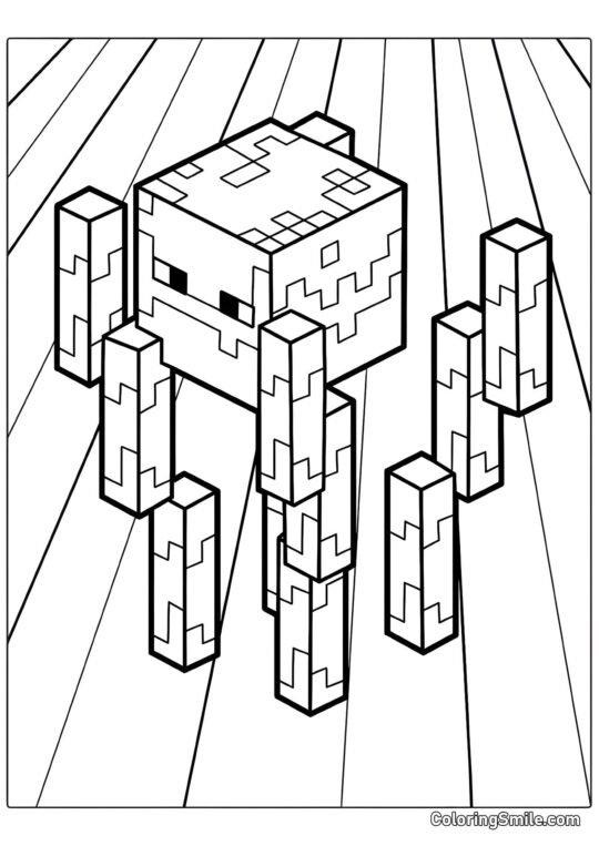 Minecraft Blaze - Farvelægningsside
