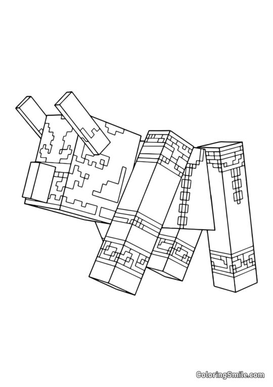 Minecraft Ravager - Farvelægningsside