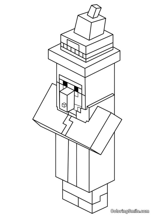 Minecraft Heks - Farvelægningsside