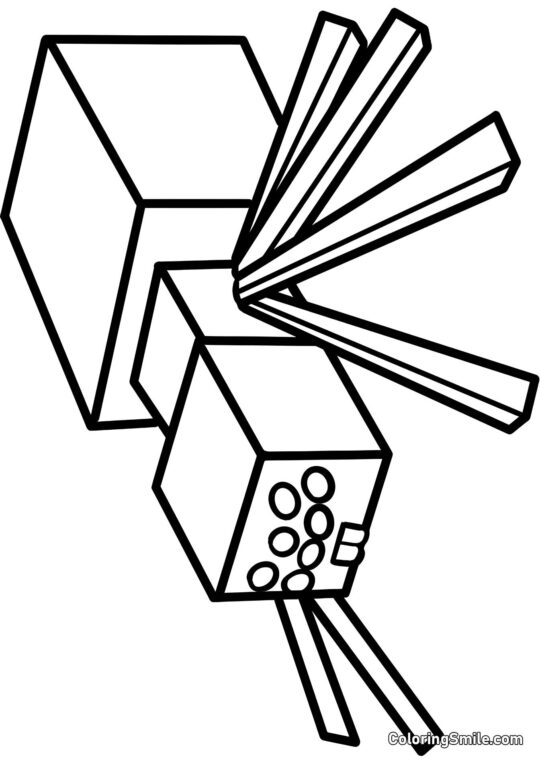 Minecraft Spinder - Farvelægningsside