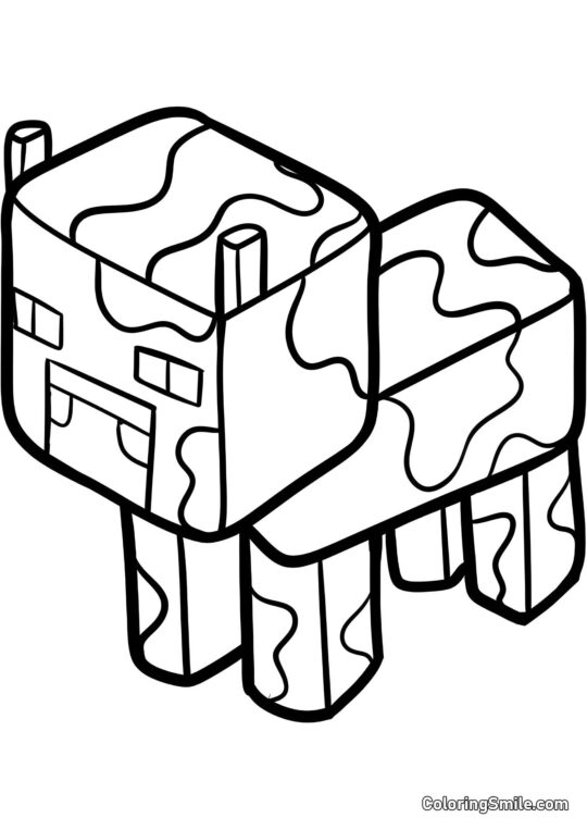 Minecraft Ko - Farvelægningsside