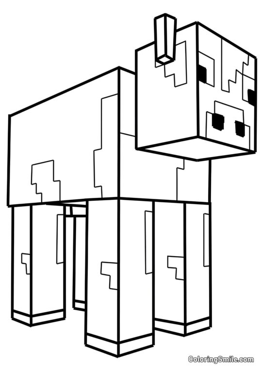 Minecraft Ko - Farvelægningsside