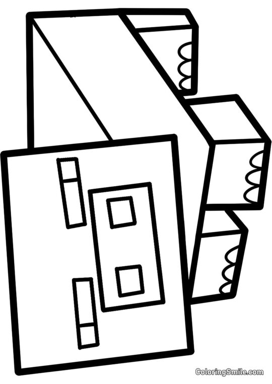 Minecraft Gris - Farvelægningsside