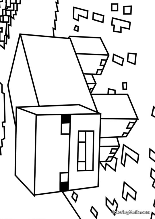 Minecraft Gris - Farvelægningsside