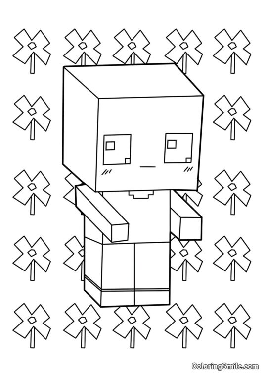 Kawaii Steve - Farvelægningsside