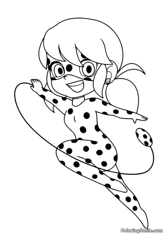 Disegni di Ladybug e Cat Noir da colorare Coccinella Baby - Pagina da Colorare
