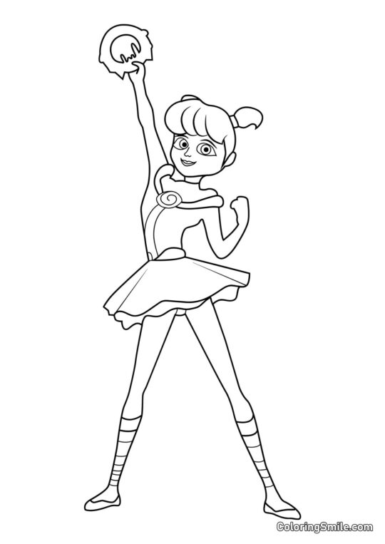 Disegni di Ladybug e Cat Noir da colorare Rose come Pigella - Pagina da Colorare