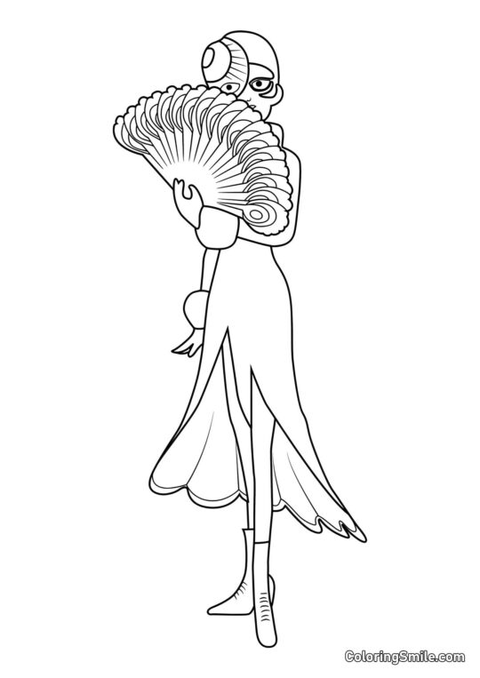 Disegni di Ladybug e Cat Noir da colorare Mayura dalla Coccinella - Pagina da Colorare