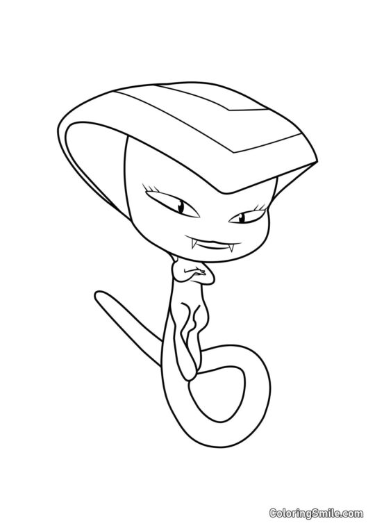 Disegni di Ladybug e Cat Noir da colorare Sass — Kwami dell’Intuizione - Pagina da Colorare