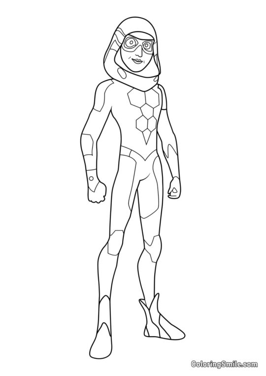 Disegni di Ladybug e Cat Noir da colorare Nino come Carapace - Pagina da Colorare