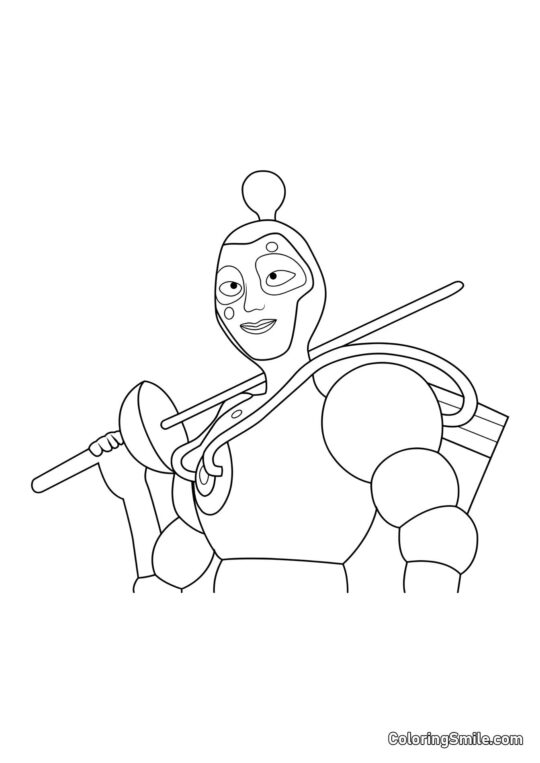 Disegni di Ladybug e Cat Noir da colorare Nino come The Bubbler - Pagina da Colorare