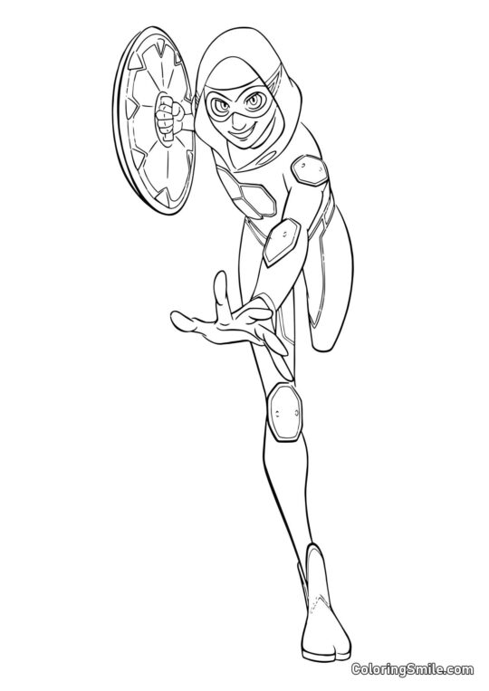 Disegni di Ladybug e Cat Noir da colorare Carapace - Pagina da Colorare