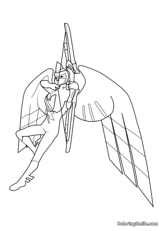 Disegni di Ladybug e Cat Noir da colorare Cupidino Nero dalla Coccinella - Pagina da Colorare