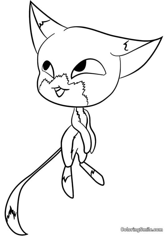 Disegni di Ladybug e Cat Noir da colorare Trixx Kwami - Pagina da Colorare