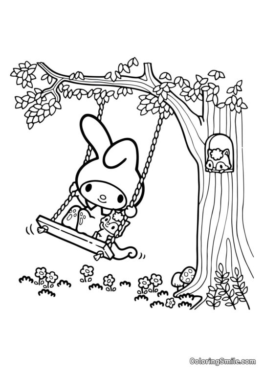 Моя Мелодія на гойдалках - Розмальовка