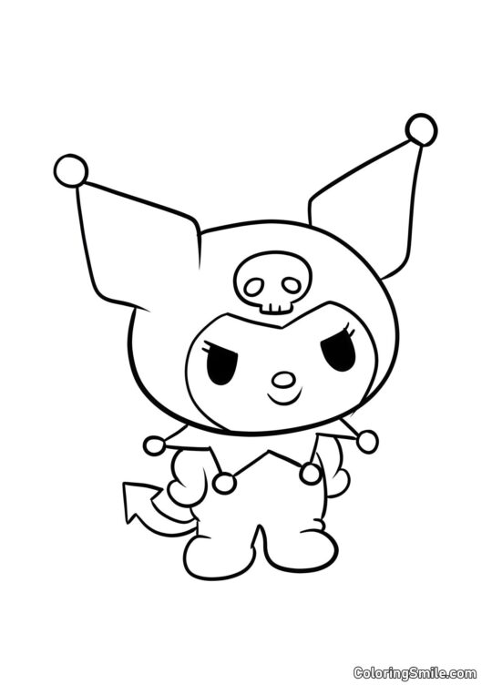 Куромі з усмішкою - Розмальовка