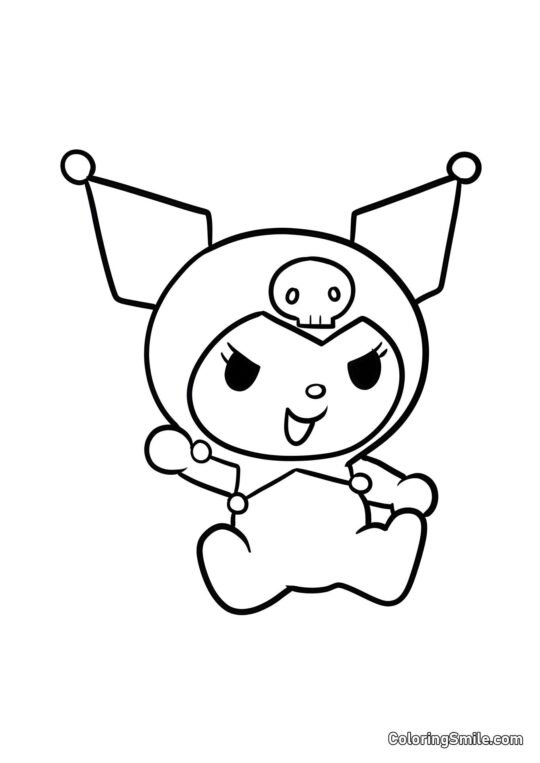 Кролик Куромі - Розмальовка