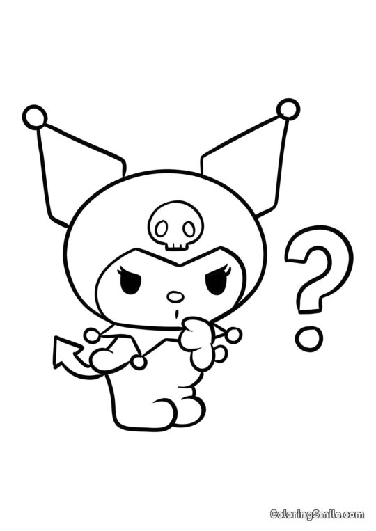 Куромі збентежена - Розмальовка