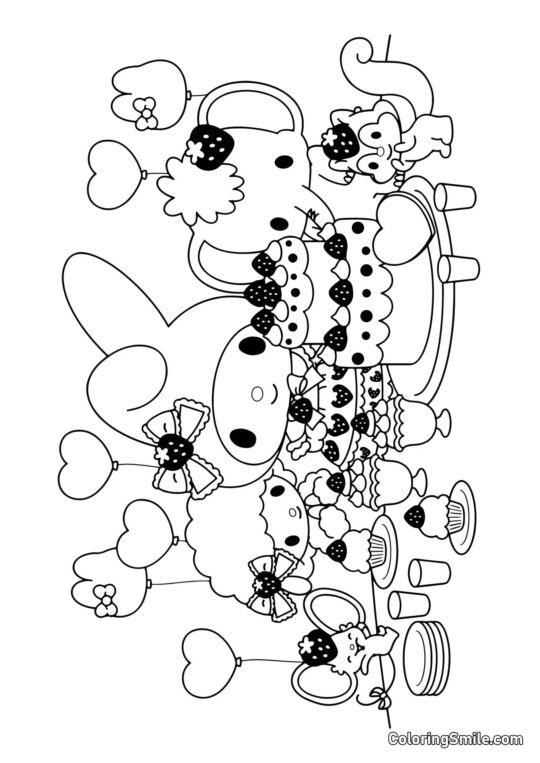 День народження Моєї Мелодії - Розмальовка