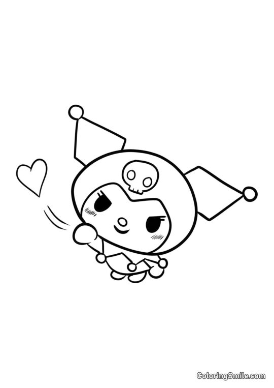 Куромі кидає поцілунок - Розмальовка