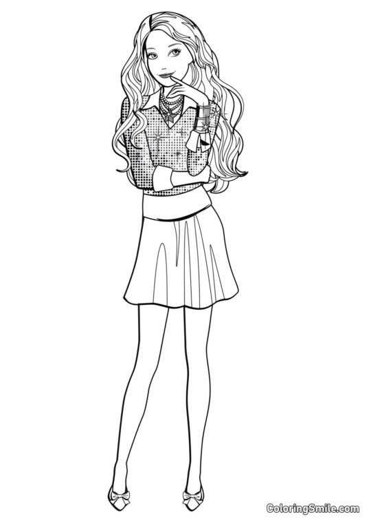 Dibujos de Barbie para colorear La astucia gana sobre Barbie - Página para Colorear