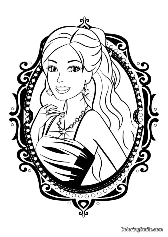 Dibujos de Barbie para colorear Imagen con Barbie - Página para Colorear
