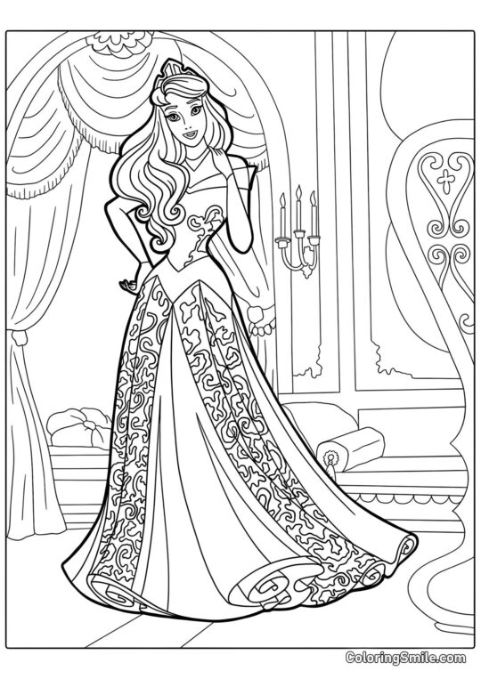 Dibujos de Barbie para colorear Barbie princesa - Página para Colorear