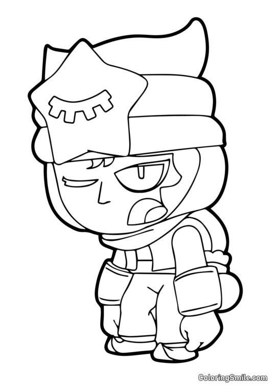 Sandy Brawl Stars - Página para Colorir