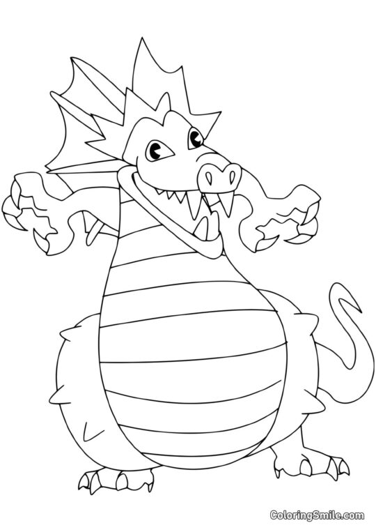 Drak v očekávání - Omalovánka