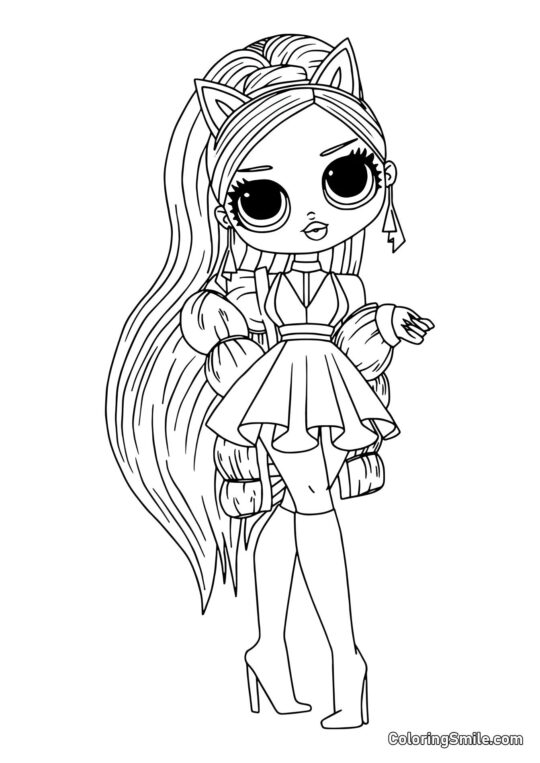 LOL OMG Dibujos para colorear LOL OMG Hermana Mayor Murr - Página para Colorear