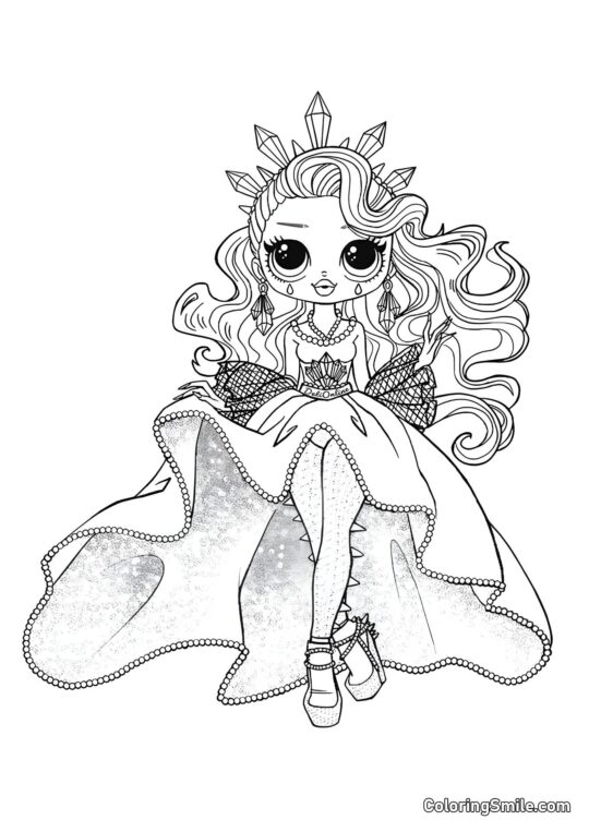 LOL OMG Dibujos para colorear LOL OMG Estrella de Cristal - Página para Colorear