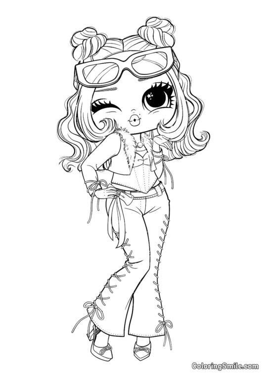 LOL OMG Dibujos para colorear LOL OMG Amanecer - Página para Colorear